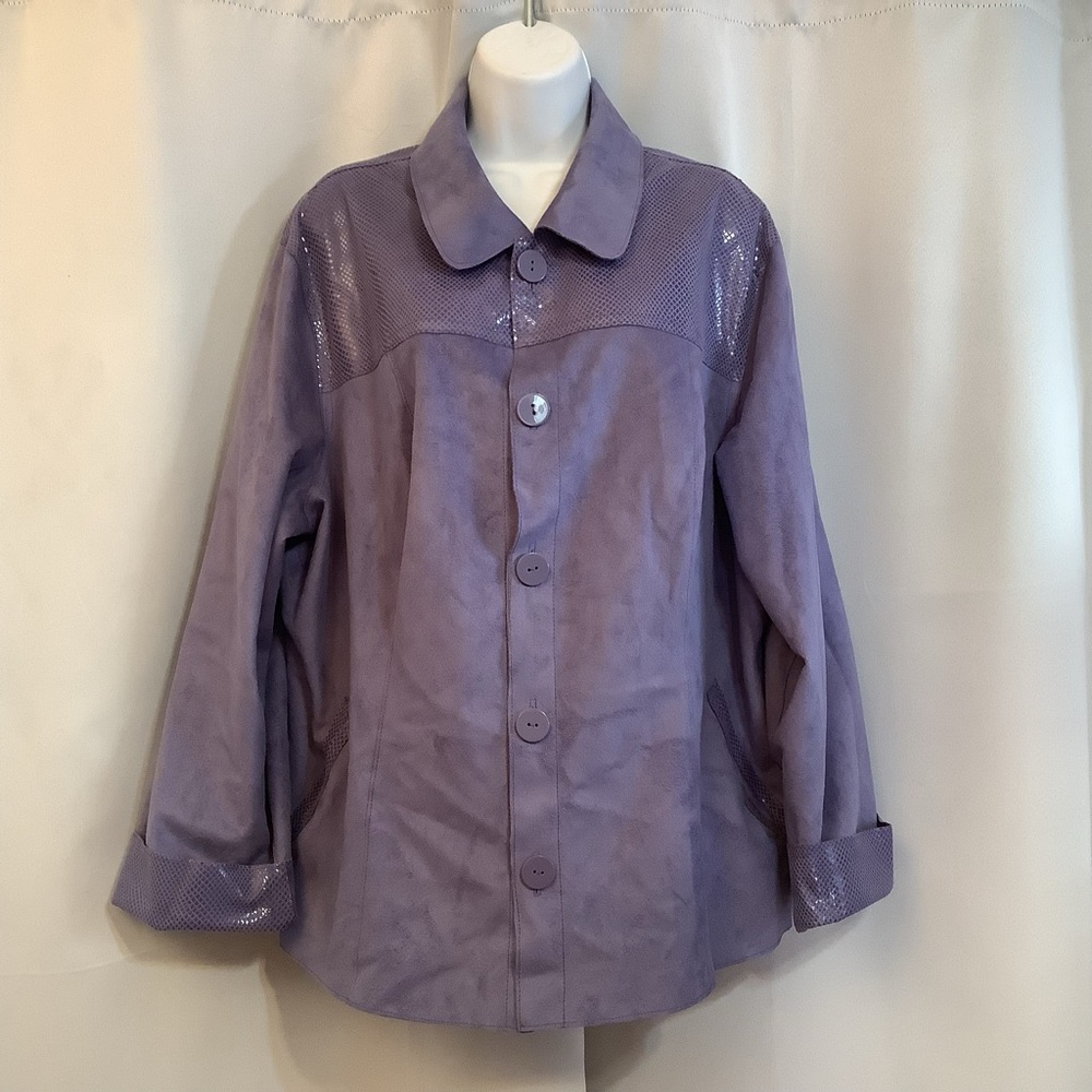 Guillaume Jacket Women’s 2X Blazer Reversible Button Up Front Pockets